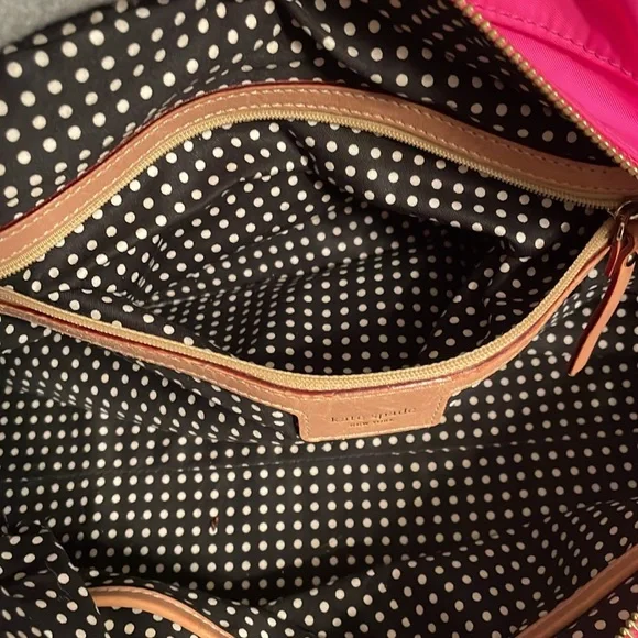 Kate Spade ♠️ Hot pink nylon bag with leather trim - Picture 10 of 10